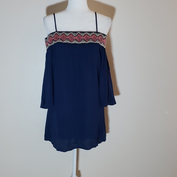 Trixxi Elasticized Off-the-Shoulder Dress - Picture 2 of 6